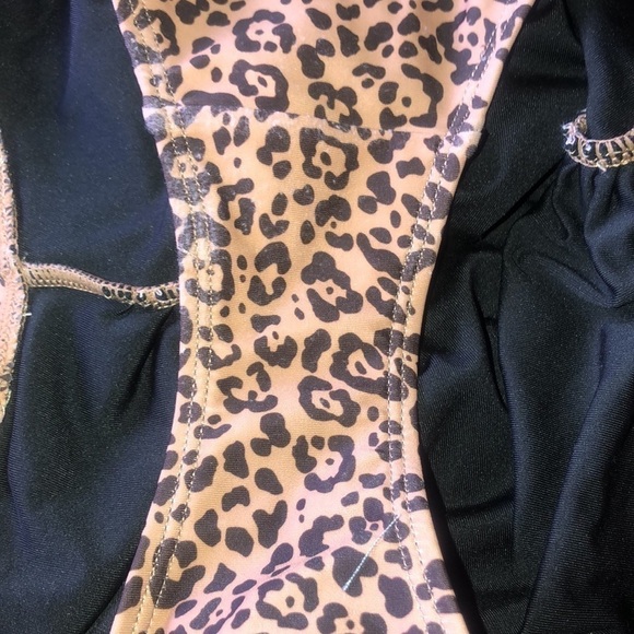 Fashion Union Maternity Animal Print Tie Shoulder Keyhole Detail Swimsuit Size 6 - Picture 13 of 16